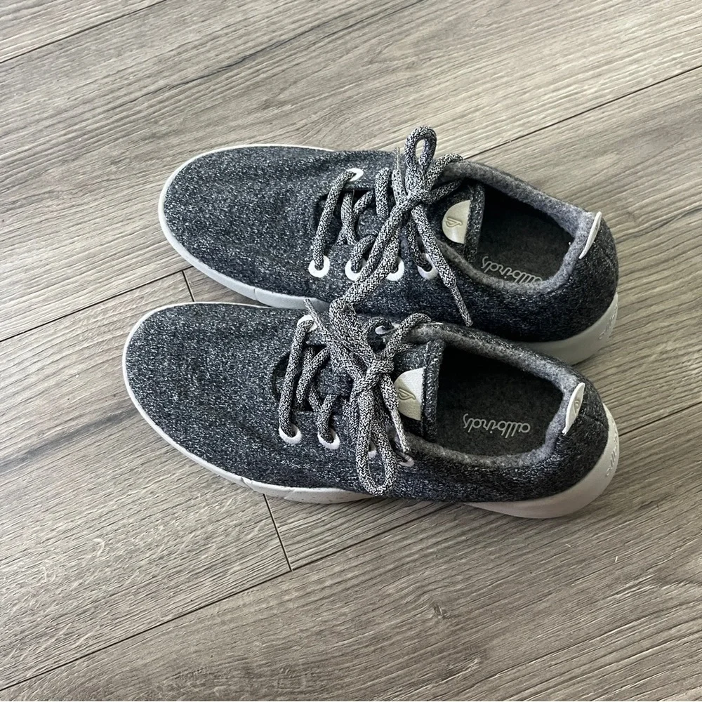 Allbirds Womens Wool Runner Charcoal Sneakers Size 8